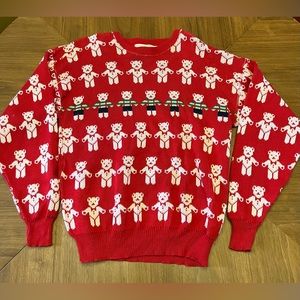 Vintage Teddy Bear Knit Crewneck The Eagle’s Eye MADE IN USA